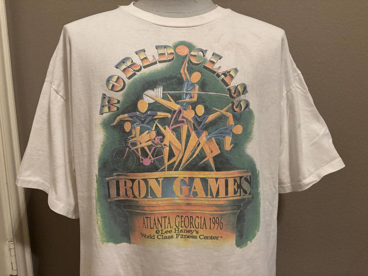Vintage 9039s World Class Iron Games Atlanta Georgia 1996 Fitness Tshirt XL Graphic Tee – Aesthetic Look · Must-Have Style