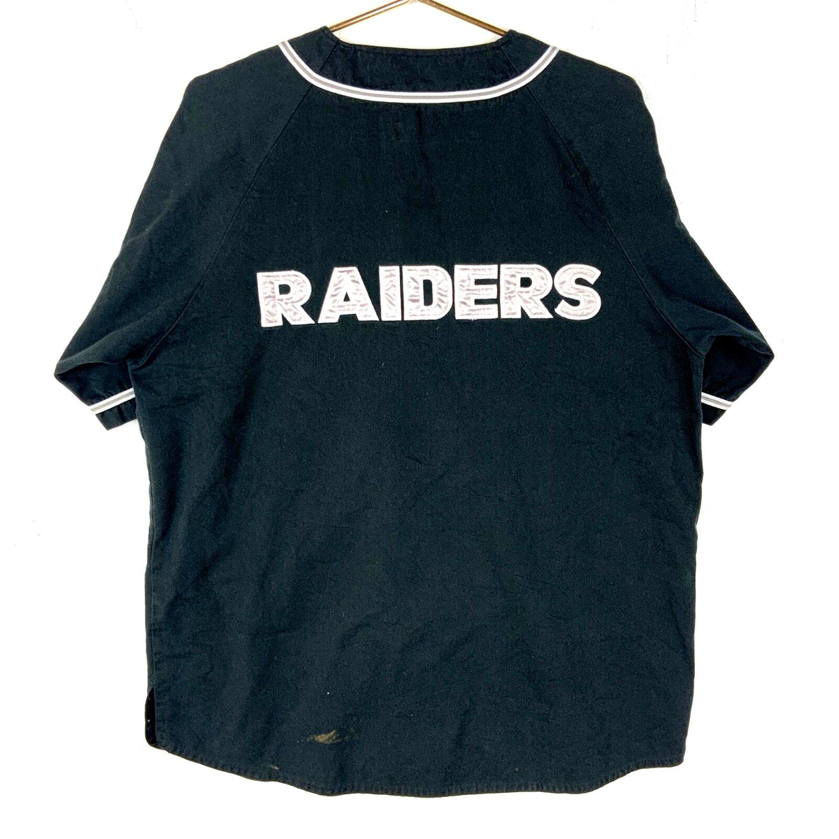 Vintage Los Angeles Raiders Baseball Jersey Large Starter Black Nfl 90s Jersey – Cozy Vibes · Great Gift For Fans