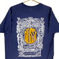 Vintage Stussy TShirt Size Large Blue Double Sided Love Unity Y2K Graphic Tee – Feel-Good Design · High-Quality Print