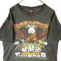 Vintage Harley Davidson TShirt Large Distressed 1992 Take Hold Of The Thunder Graphic Tee – Fan Favorite · Trending Graphic Apparel