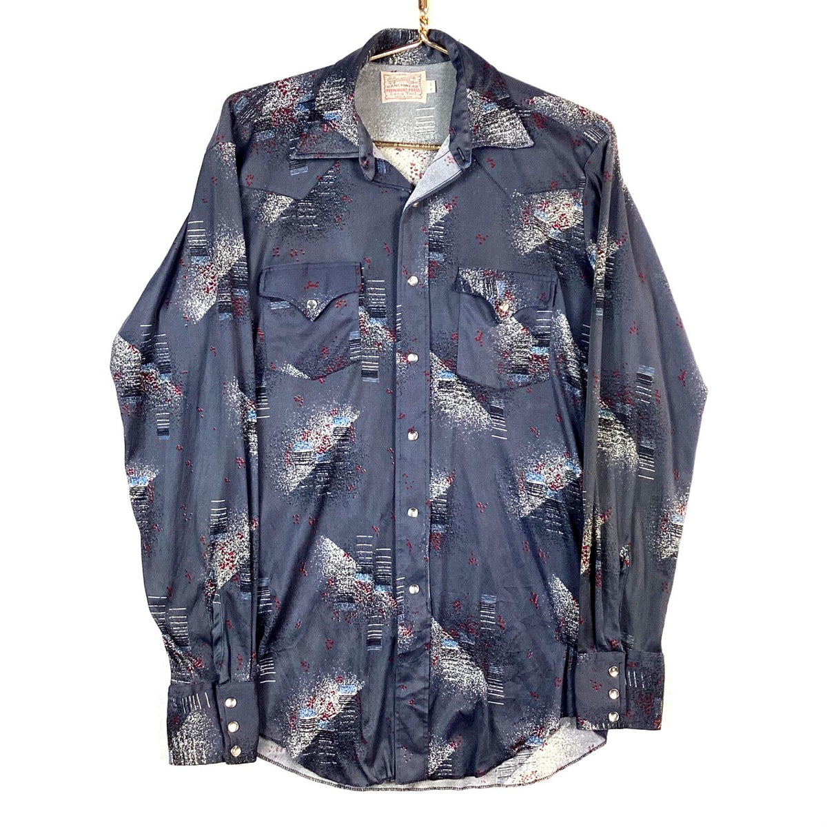 Vintage H Bar C Western Shirt Size Large Grey Pearl Snap Made In Usa 70s 80s Graphic Tee – Soft Feel · Trending Graphic Apparel
