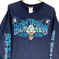 Harley Davidson TShirt Large Blue Long Sleeve Clown Double Sided Tennessee Usa Graphic Tee – Aesthetic Look · High-Quality Print