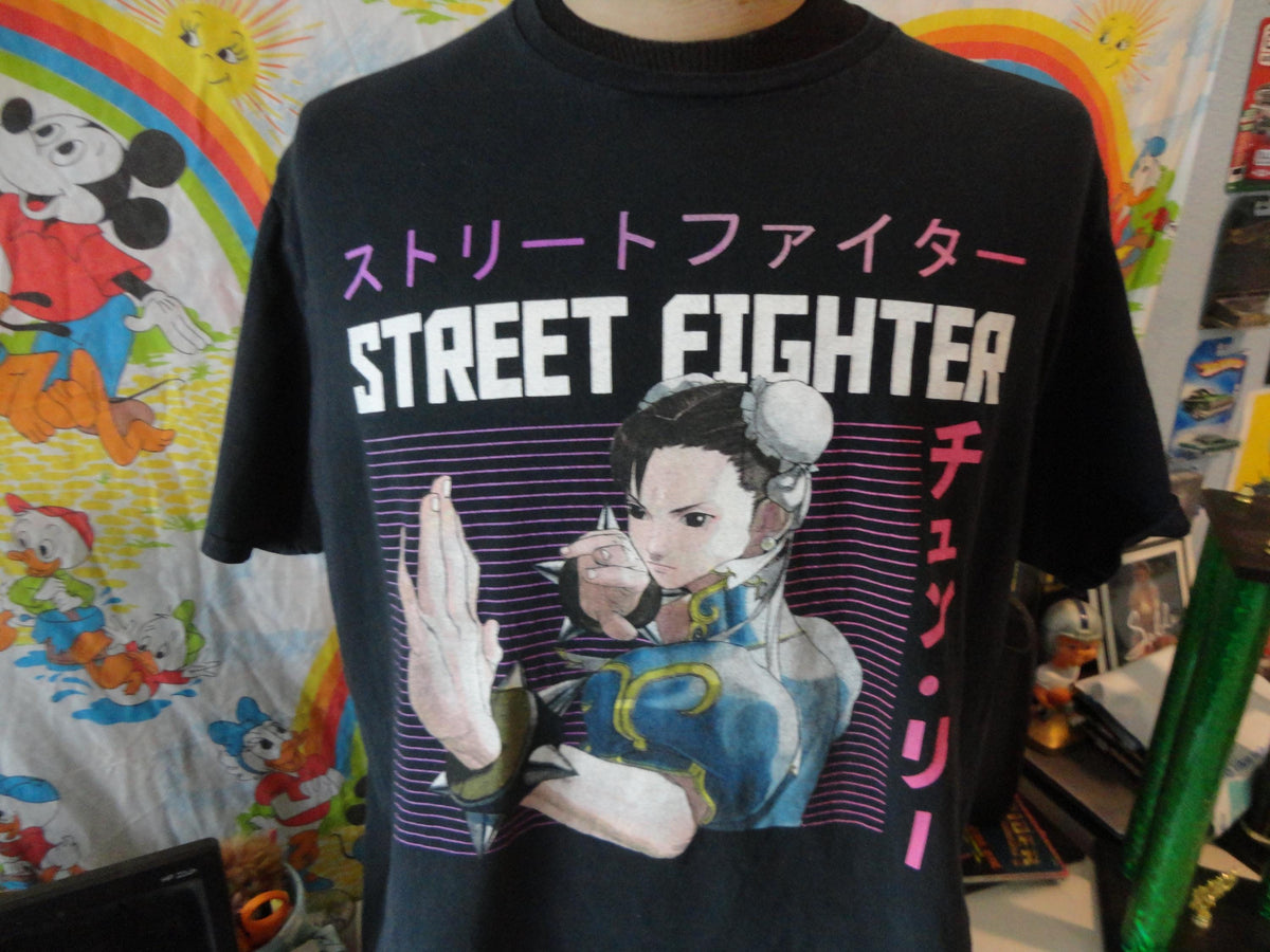 Street Fighter Video Game Retro Anime T Shirt Size 2XL Graphic Tee – Soft Feel · Great Gift For Fans