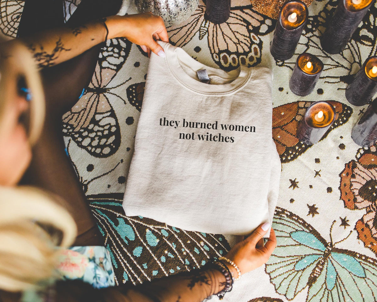 Salem Witch Trials History Women39s History Buff Shirt Spooky Season Witchy Historian Halloween Minimalist Feminist Witch Trial Sweatshirt Sweatshirt – Bold Style · Top Pick For Any Outfit