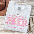 Second Grade Teacher Sweatshirt for Second Grade Squad or Crew Floral Boho Strawberry Crewneck with Messy Coquette Bow Fruit Lover Teacher Sweatshirt – Fan Favorite · Top Pick For Any Outfit
