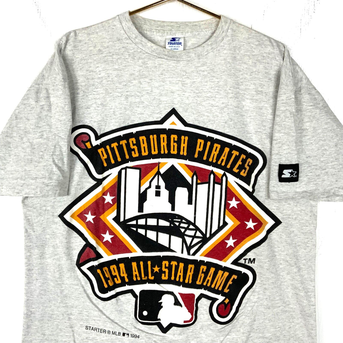 Vintage Pittsburgh Pirates Starter Tshirt XL Gray Mlb 1994 All Star Game 1990s Graphic Tee – Easygoing Wear · Great Gift For Fans