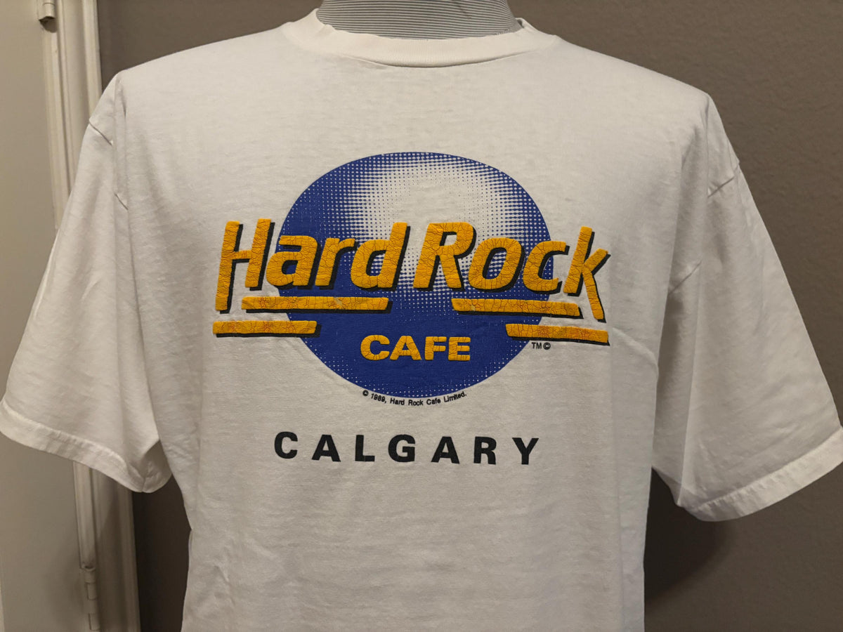 Vintage 90s Hard Rock Cafe Calgary Canada Tshirt XL Graphic Tee – Cozy Vibes · High-Quality Print