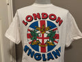 Vintage 90s London England Flag Sigil Tourist Tshirt XL Graphic Tee – Aesthetic Look · Top Pick For Any Outfit