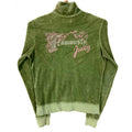 Vintage Juicy Couture Velour Women39s Sweatshirt Large Green Full Zip Y2k Sweatshirt – Aesthetic Look · Perfect For Daily Wear