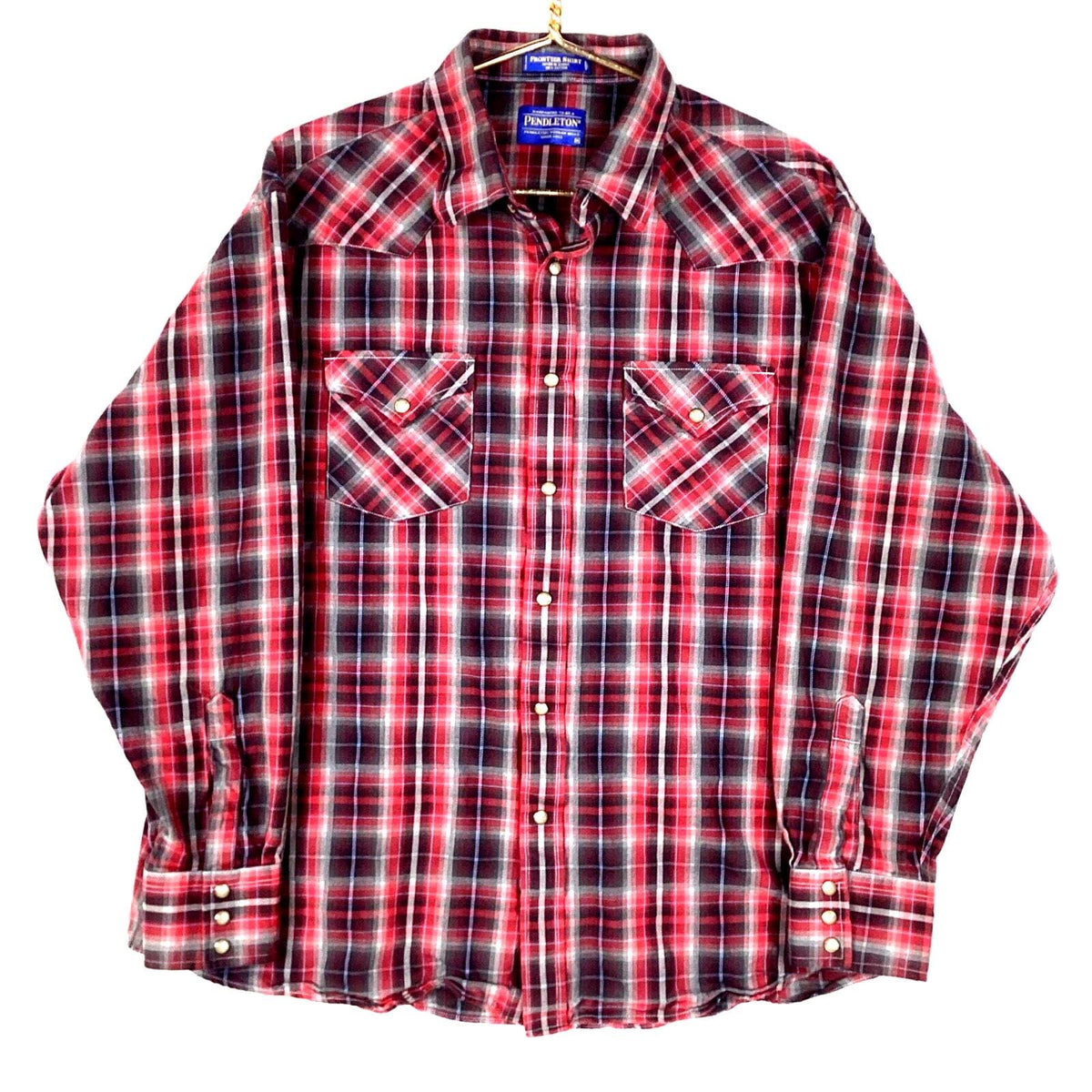 Vintage Pendleton Shirt Size XL Red Plaid Snap Button Long Sleeve Graphic Tee – Feel-Good Design · Trending Graphic Apparel