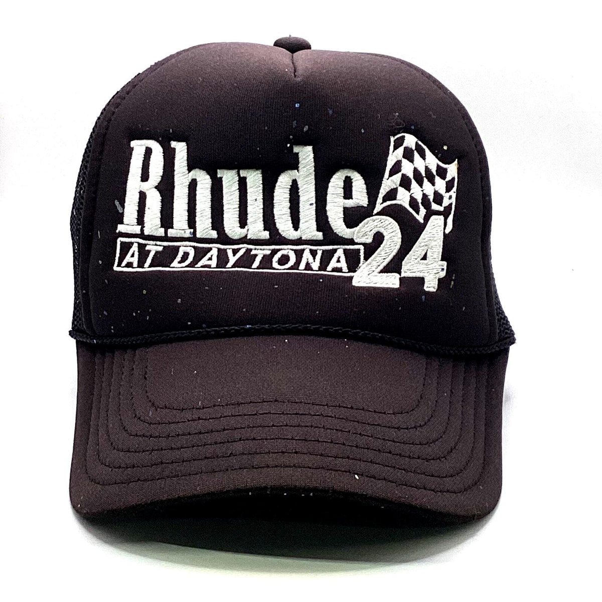 Rhude At Daytona 24 Trucker Snap Back Hat Cap Adjustable Graphic Tee – Bold Style · Top Pick For Any Outfit