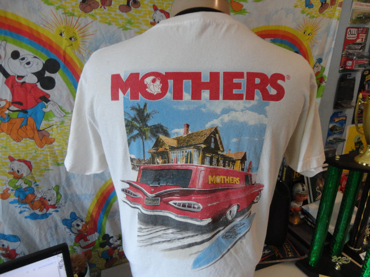Vintage Mothers Car Wax 1959 Chevy Wagon Surf Biscayne T Shirt Size L Graphic Tee – Feel-Good Design · Must-Have Style