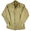 Vintage Us Army Sanforized Vat Dyed Button Up Shirt Large Beige Long Sleeve 50s Graphic Tee – Aesthetic Look · Top Pick For Any Outfit