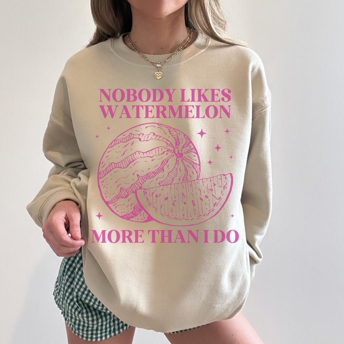 Watermelon Lover Sweatshirt Fruit Gardener Who Loves Growing Watermelons Funny Saying Gardening Shirt Mom or Grandma Friend Who Gardens Sweatshirt – Cozy Vibes · High-Quality Print
