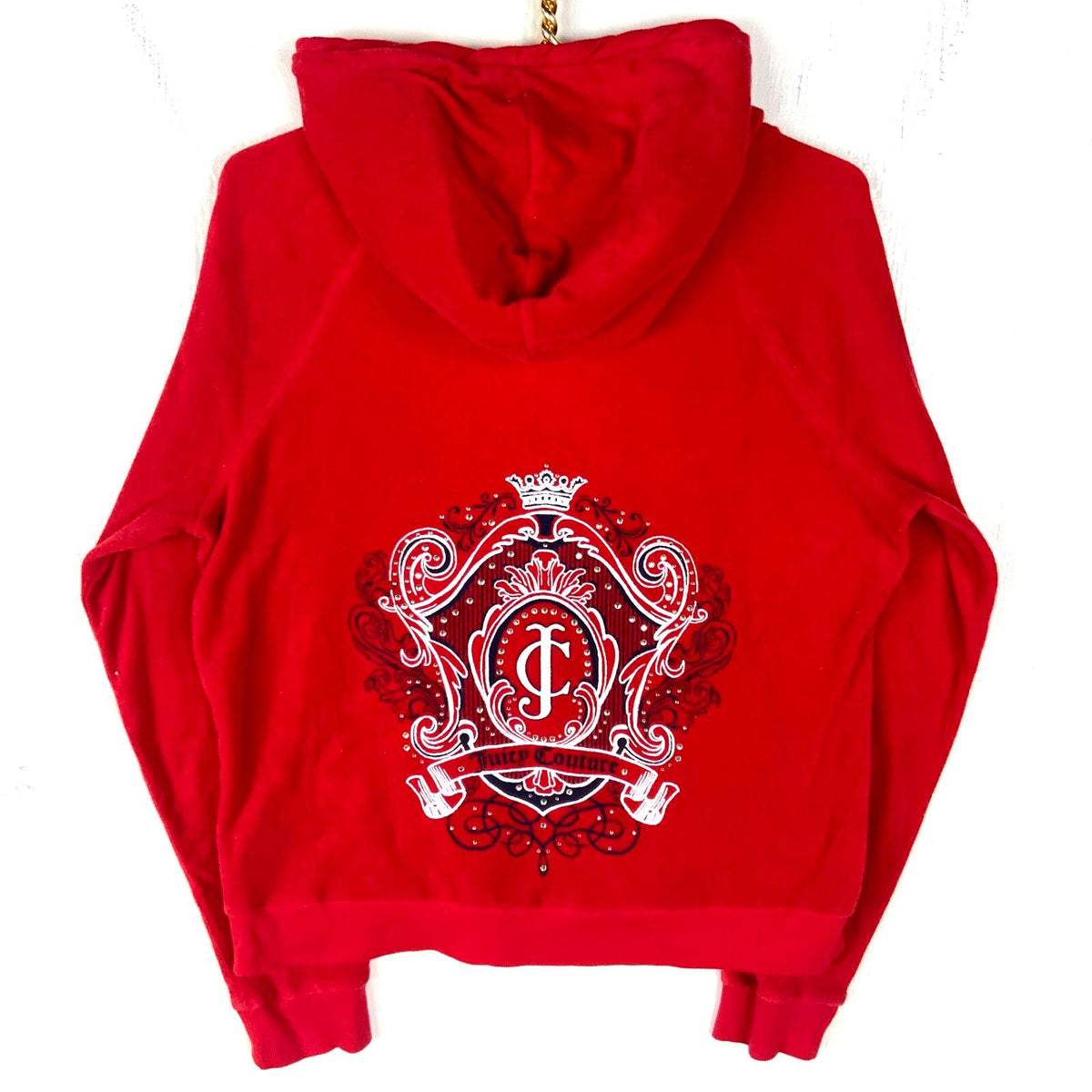 Juicy Couture Terry Cloth Women39s Sweatshirt Hoodie XL Red Full Zip Y2k Hoodie – Premium Graphic · Trending Graphic Apparel