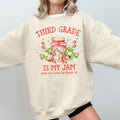 Third Grade Teacher Sweatshirt with Strawberries Third Grade is My Jam Matching Back to School Meet the Teacher Shirt Third Grade Crew Sweatshirt – Everyday Comfort · Top Pick For Any Outfit