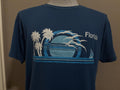 Vintage 8039s Florida Palm Trees Ocean Beach Vacation Tshirt L Graphic Tee – Premium Graphic · High-Quality Print