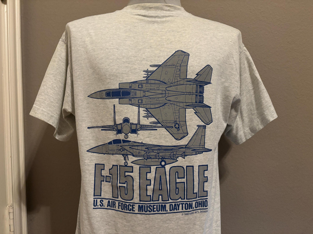 Vintage 9039s US Air Force Museum Dayton Ohio F15 Eagle Jet Military Tshirt XL Graphic Tee – Warm & Stylish · Must-Have Style