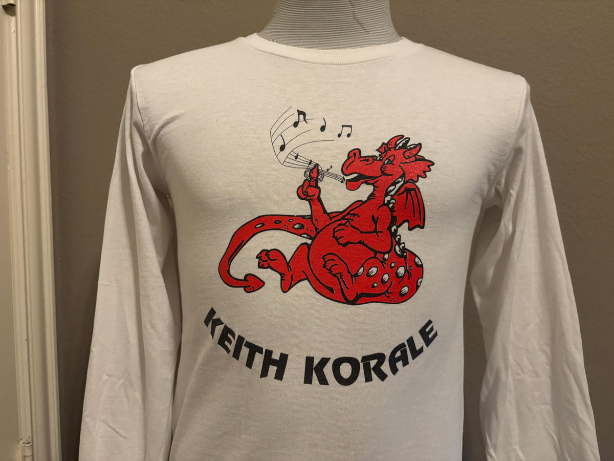 Vintage 9039s Keith Korale Elementary School Dragon Mascot Longsleeve Tshirt S Graphic Tee – Feel-Good Design · High-Quality Print