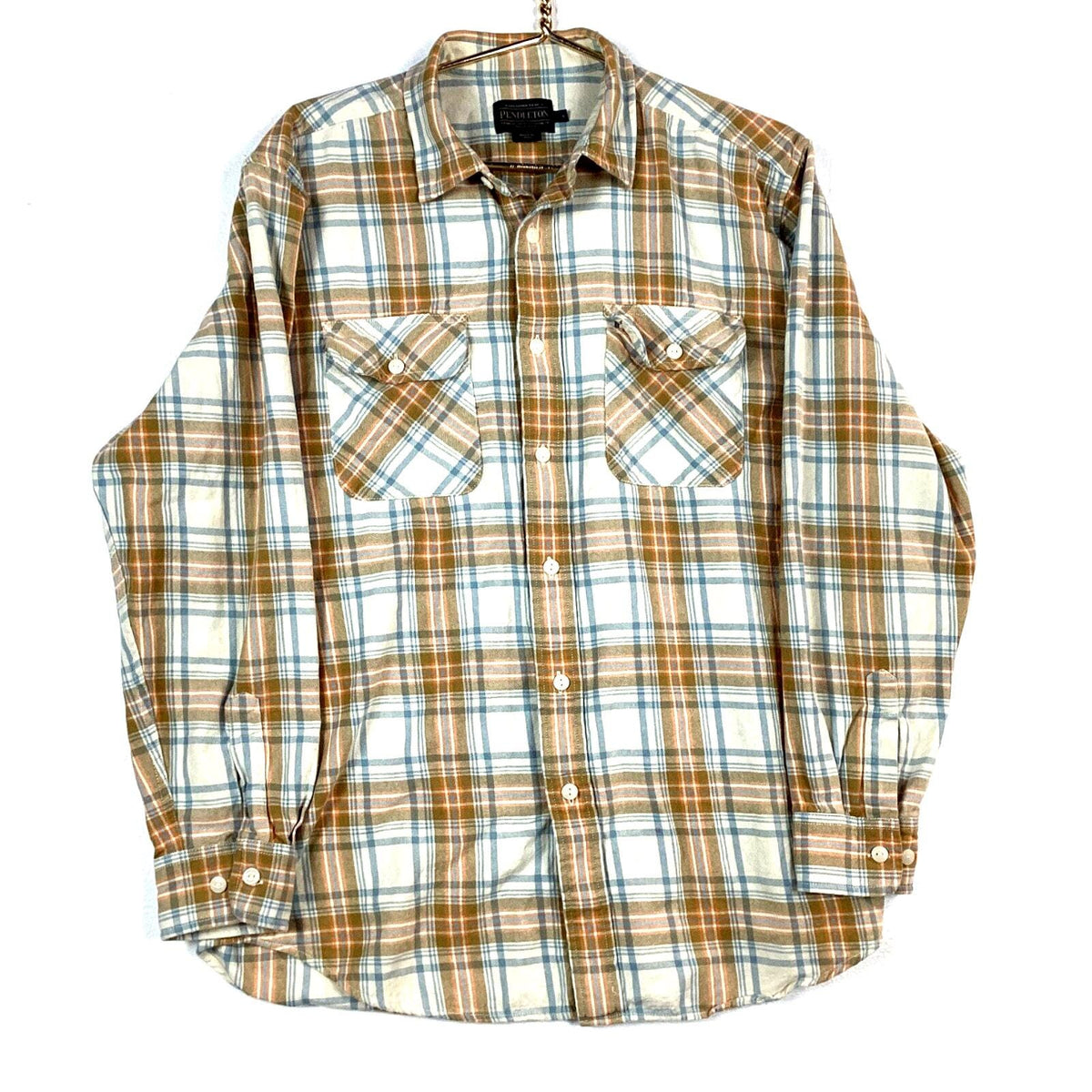 Pendleton Flannel Shirt Size Large Multicolor Button Up Long Sleeve Plaid Graphic Tee – Feel-Good Design · High-Quality Print