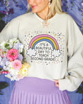 Second Grade Teacher Sweatshirt Second Grade Crew Cute Early Childhood Education Major Gift for New Teaching Job Matching 2nd Grade Squad Sweatshirt – Feel-Good Design · High-Quality Print