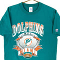 Vintage Miami Dolphins Logo 7 Tshirt Large Green Single Stitch 1993 Nfl 90s Graphic Tee – Bold Style · Perfect For Daily Wear