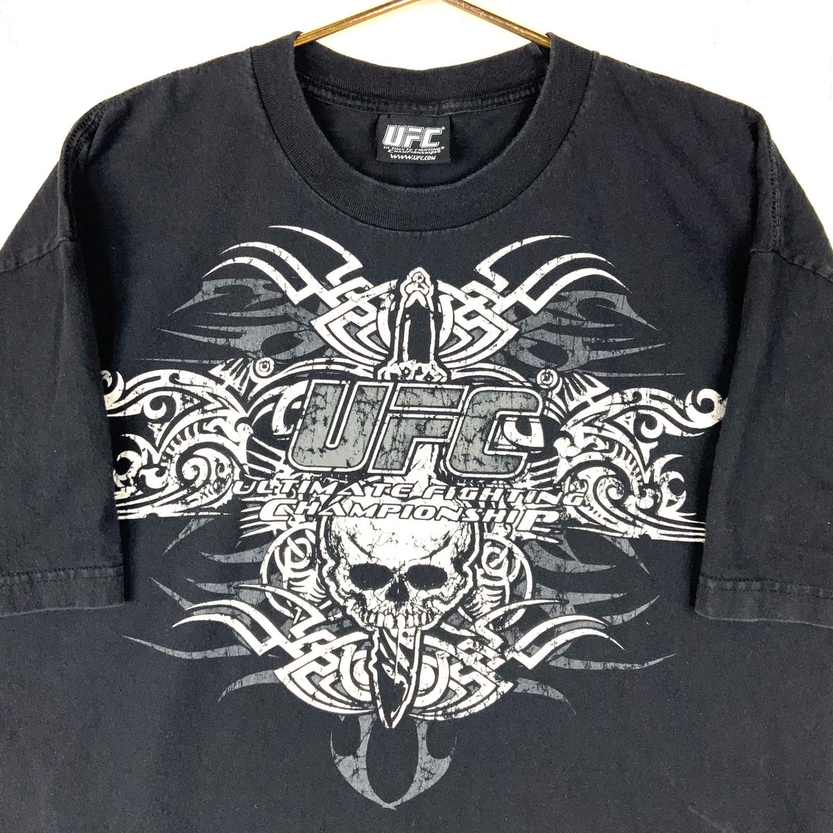 Y2K Ufc TShirt Size XL Black Grunge Skull Ultimate Fighting Championship Mma Graphic Tee – Warm & Stylish · Perfect For Daily Wear