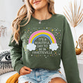 Cute Fayetteville Arkansas Sweatshirt for Friend Living in Fayetteville Colorful Northwest Arkansas Crewneck with Rainbow and Doodle Stars Sweatshirt – Bold Style · Perfect For Daily Wear