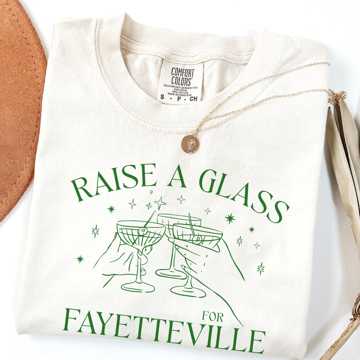 Funny Fayetteville Arkansas Tee Shirt Raise a Glass for Fayetteville Arkansas Silly Northwest Arkansas Tee for Friend Moving to NWA Graphic Tee – Aesthetic Look · High-Quality Print