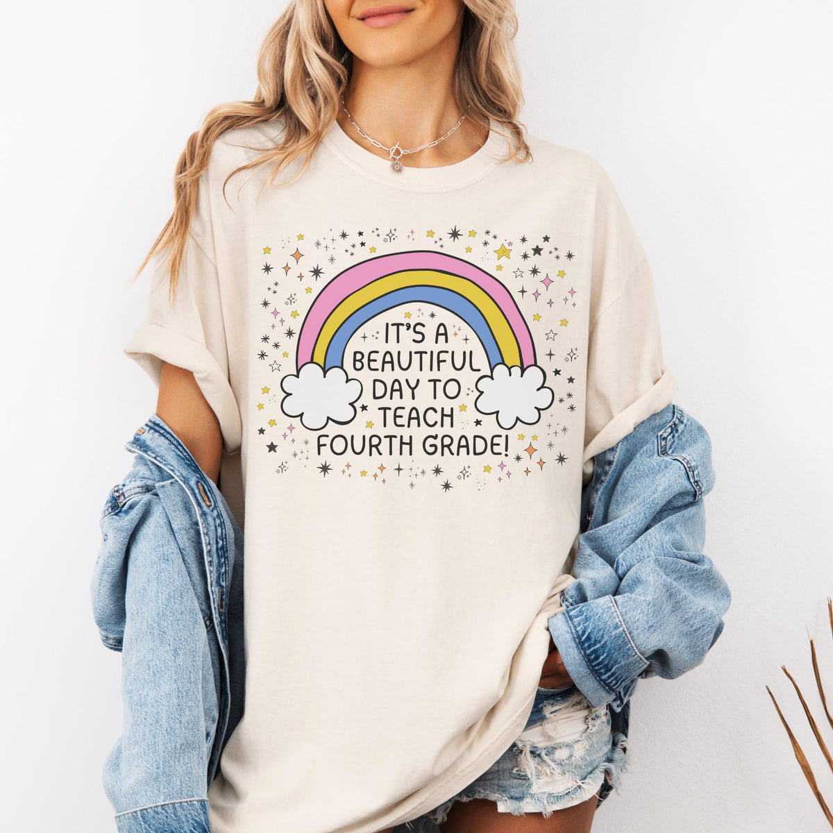 Fourth Grade Teacher Tee Shirt Fourth Grade Crew Cute Early Childhood Education Major Gift for New Teaching Job Matching 4th Grade Squad Graphic Tee – Bold Style · Perfect For Daily Wear