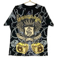Y2K Christian Audigier TShirt XL Made Usa All Over Print Studded Skull Rings Graphic Tee – Everyday Comfort · High-Quality Print