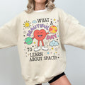 Retro Science Teacher Sweatshirt with Funny Saying Colorful Astronomy Professor Crewneck Astrophysics Major Present with Early 2000s Vibe Sweatshirt – Warm & Stylish · Perfect For Daily Wear