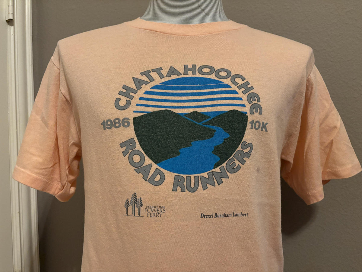 Vintage 80s Chattahoochee Road Runners 10k Marathon 1986 Tshirt M Graphic Tee – Aesthetic Look · High-Quality Print
