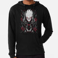Cool Anime Momo Spirit Fighter Inspired Manga Shirt Lightweight Hoodie